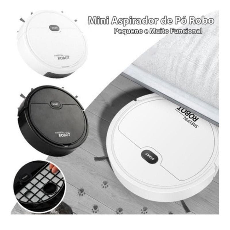 Aspirador De Pó Elétrico Universal 3 Em 1 Robô Aspirador Para Pisos De Cerâmica