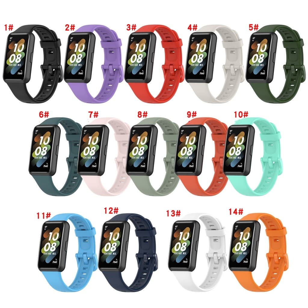 Pulseira Esportiva De Silicone De Substituição Para Huawei Band 7