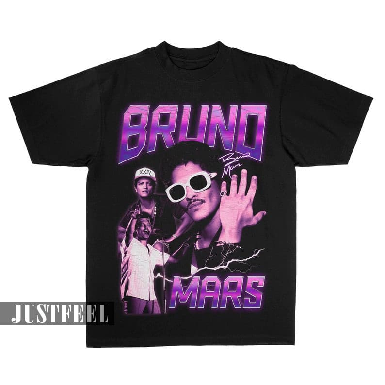 Camiseta T-shirt Unissex Bruno Mars Bruninho Cantor 90's