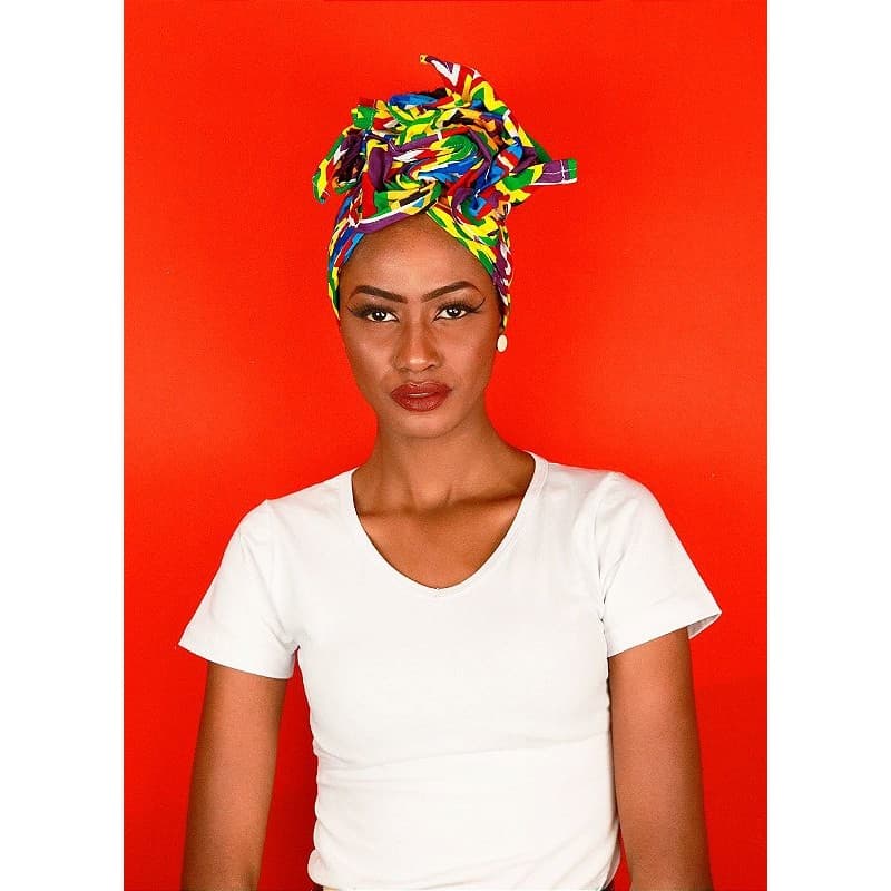 Turbante Afro - Turbante para cabeça Tratamento Afro praticidade Feminino -Multicor 09