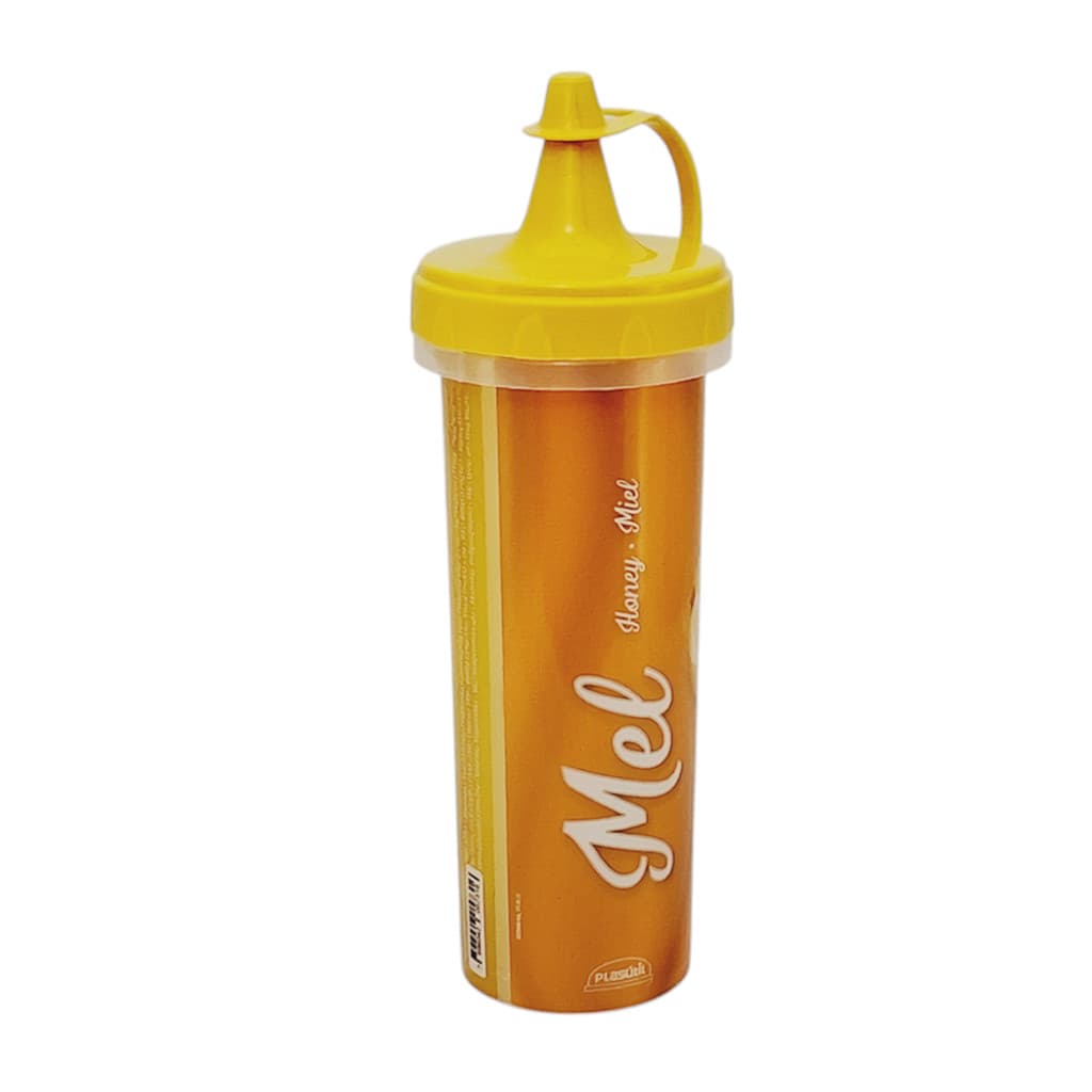 Bisnaga para Mel Profissional Lanchonete Reutilizável 250ml Original Plasútil