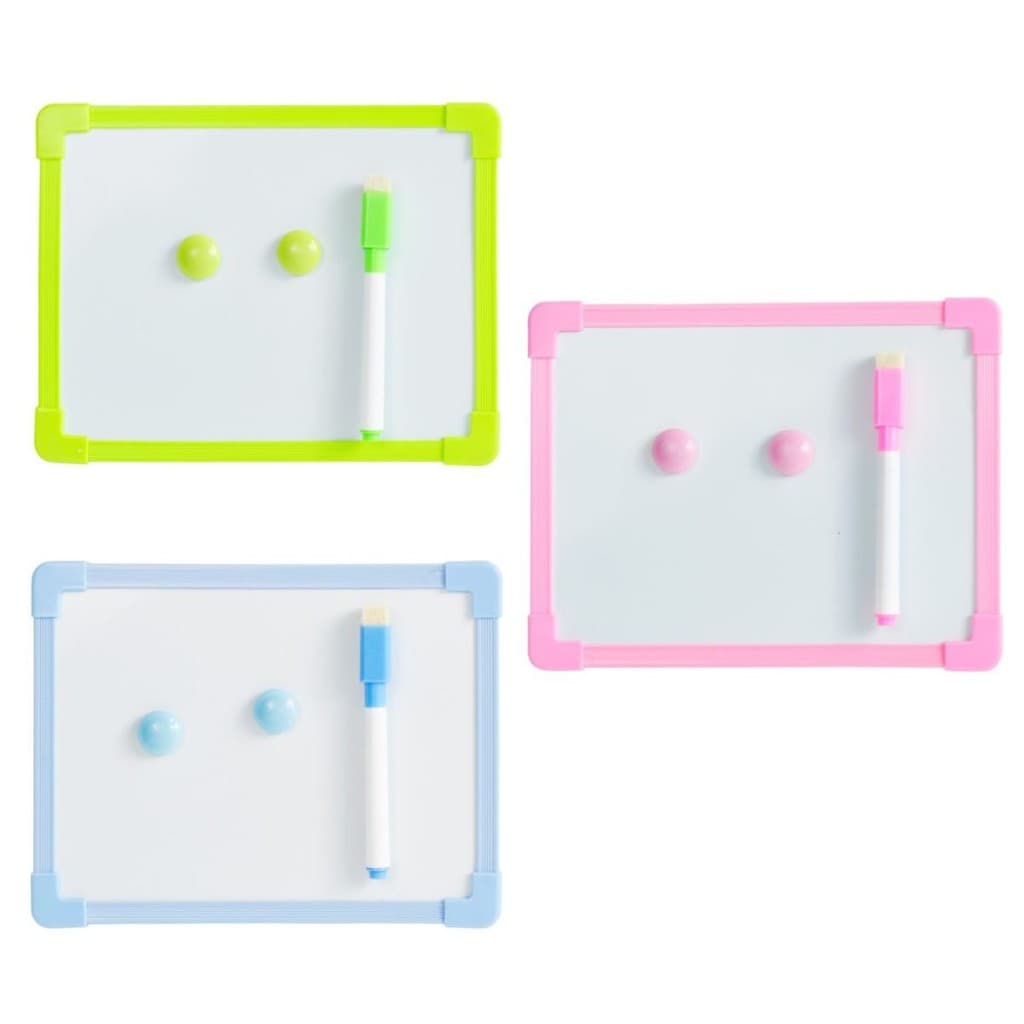 Quadro Lousa Branca 20cmx15cm Magnético Com Caneta Apagador