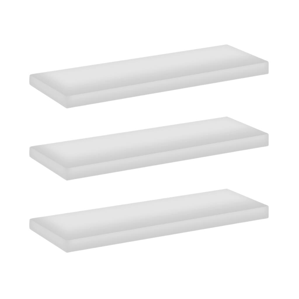 Kit 3 Prateleiras Flutuantes MDF 20x40 Marítimo Resistente A Peso E Riscos Quarto Sala Escritório