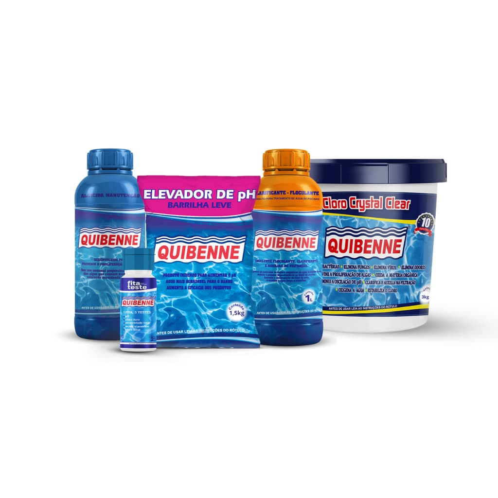 Kit Manutenção Para Piscinas - Quibenne