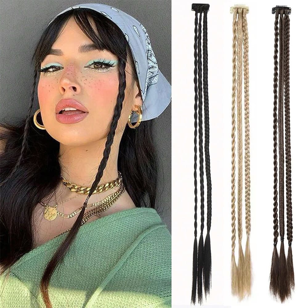 Longo Trançado Torções Trança Peruca Ferramenta De Estilo Moda