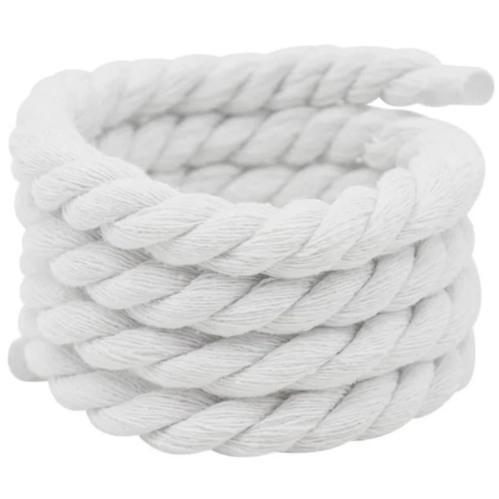 CORDA SÃO FRANCISCO 2 pares Cadarço Atacador Corda Grosso Torcido São Francisco Branco Ou Preto 120cm