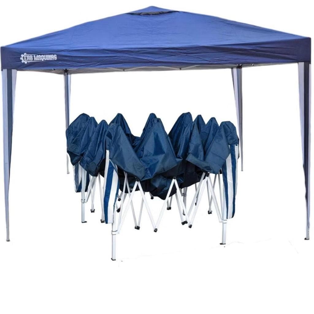 Tenda Cabana Gazebo Alumínio Dobrável Bolsa Transporte Praia 3x3x2,5m Erbmaquinas