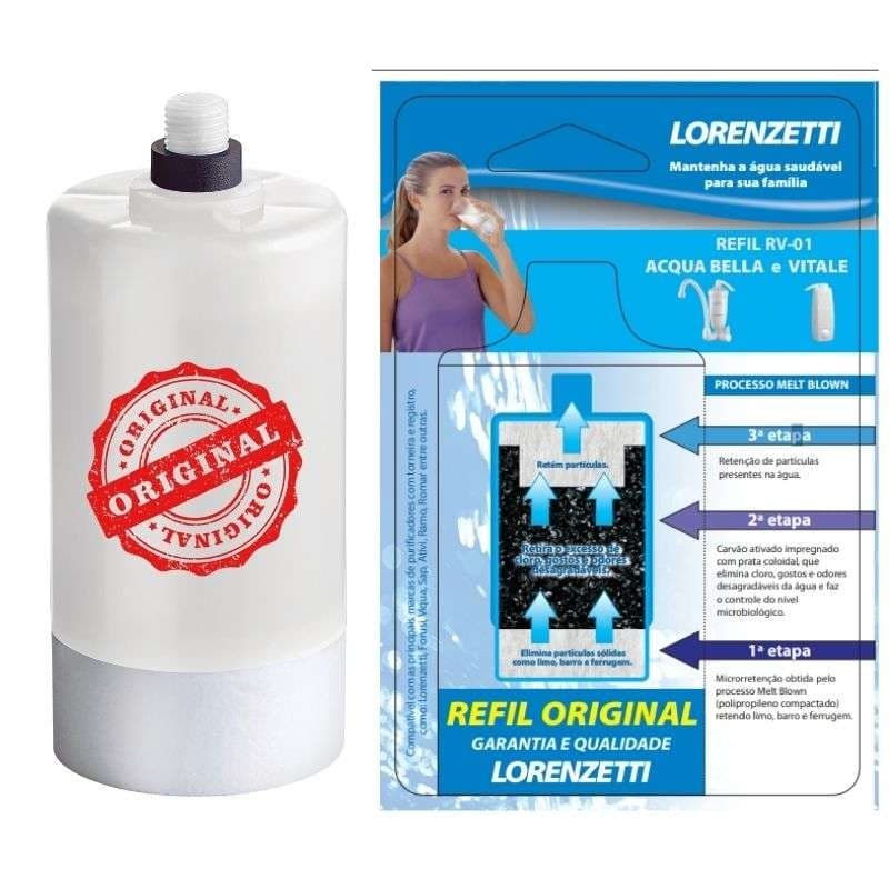Refil Original RV-01 Lorenzetti Para Filtro Acqua Bella e Vitale
