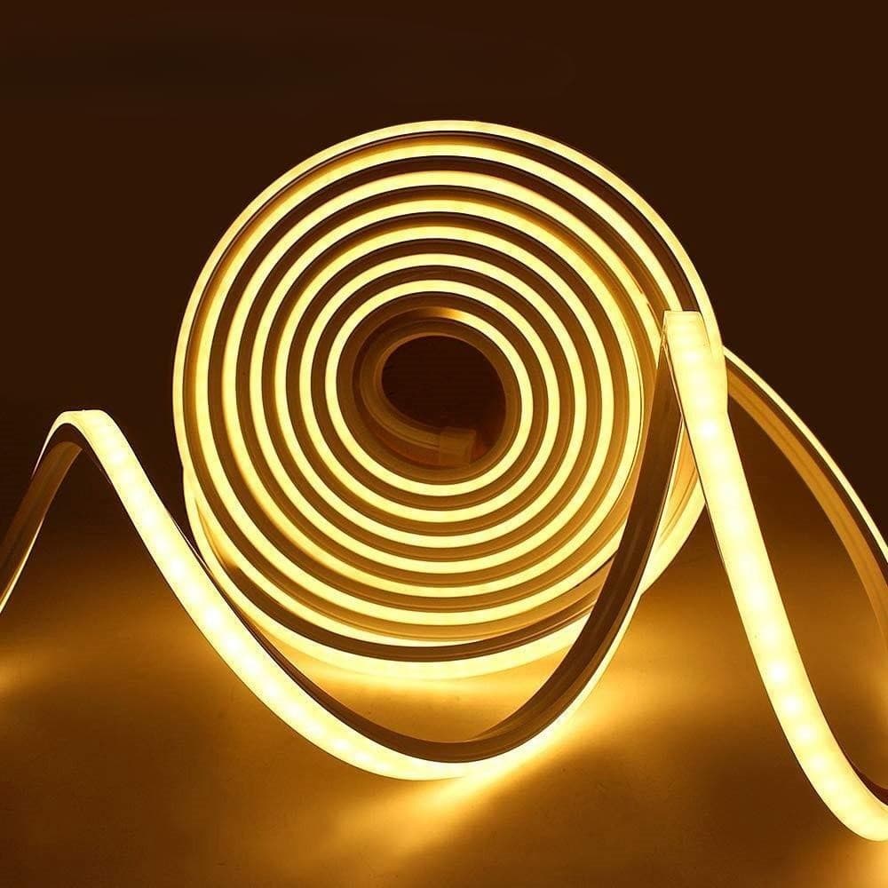 Fita LED À Prova D'água 5m 2835 120/M Decoração Tubo Flexível De Silicone12v Ip65 . De Natal De Néon