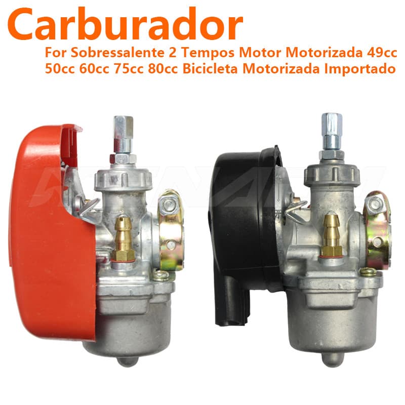 Carburador De Motor De Bicicleta Motorizada Adequado 2-Tempos Com Filtro De Ar 48cc 49cc 50cc 60cc 66cc 80cc At