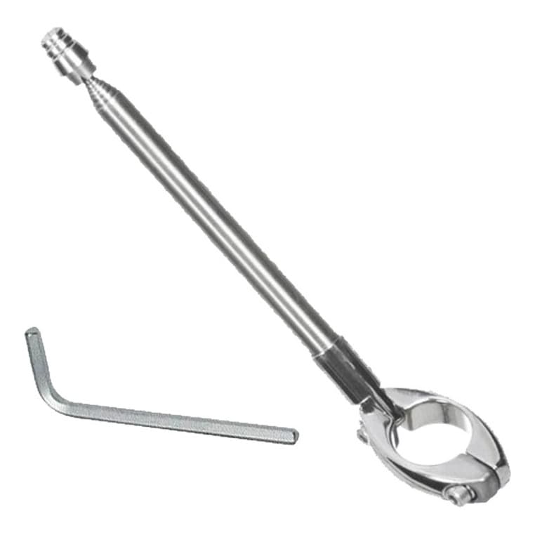 Antena Corta Pipa Moto Retrátil Anti Cerol Guidao Aço Inox