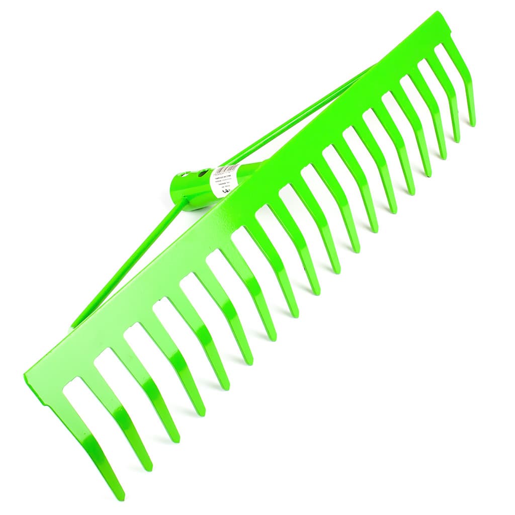 Ancinho Rastelo Jardinagem 18 Dentes De Ferro 44cm Sem Cabo