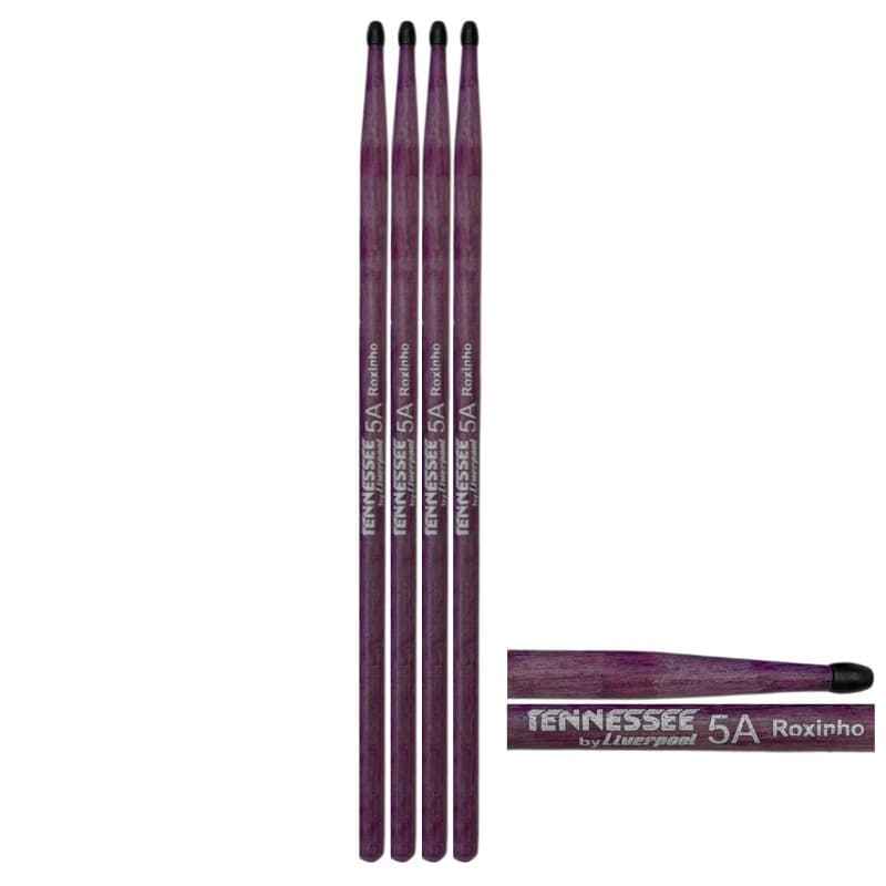 2 Pares de Baqueta Roxinho com Ponta de Nylon Liverpool