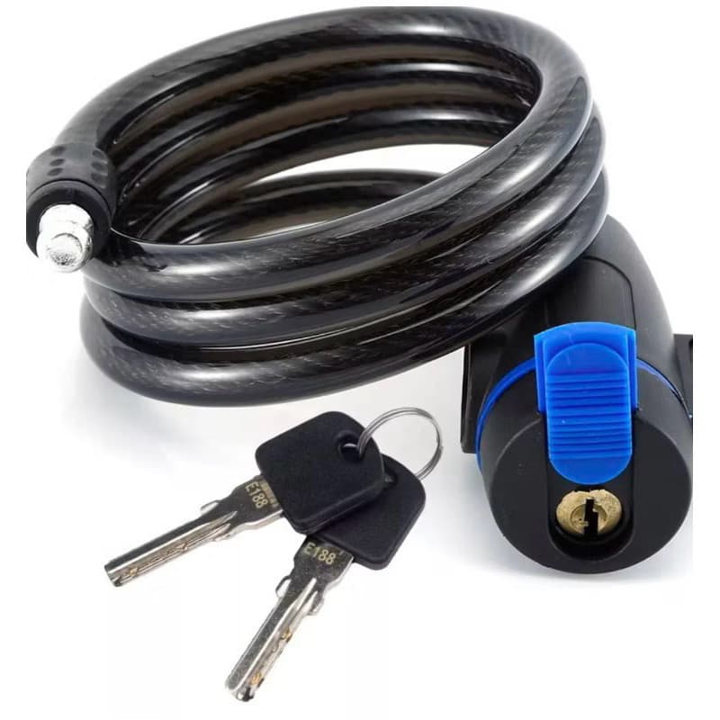Corrente Cadeado Trava Cabo de Aço Grosso de Bicicleta Bike Moto Anti Roubo
