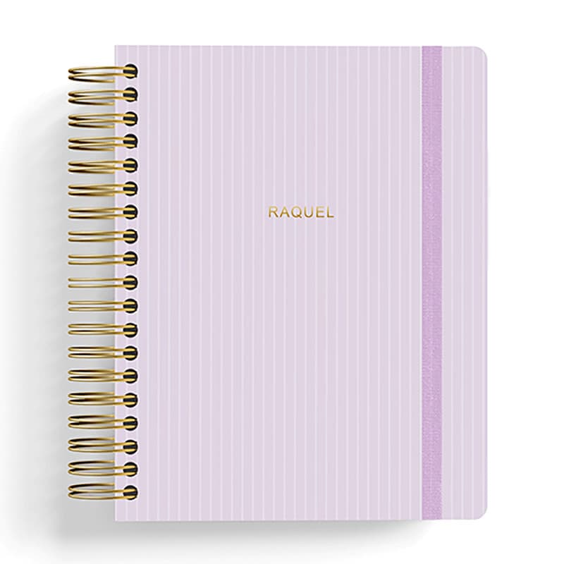 CADERNO SMART PERSONALIZADO COM SEU NOME NA CAPA EM HOTSTAMP | GIZ LILÁS | TAMANHO COLEGIAL | FOLHAS REPOSICIONÁVEIS