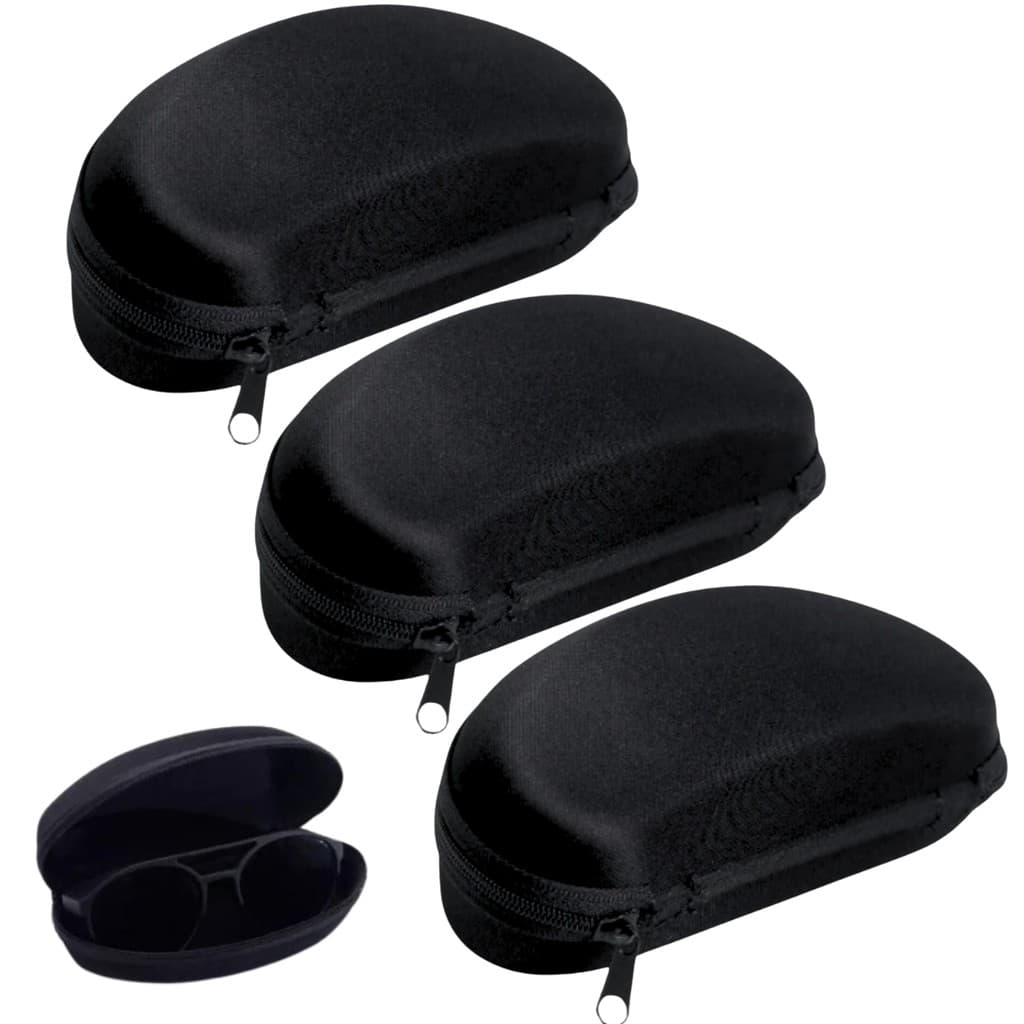 Kit 3 Porta Oculos Estojo Para Óculos De Sol Com Zíper