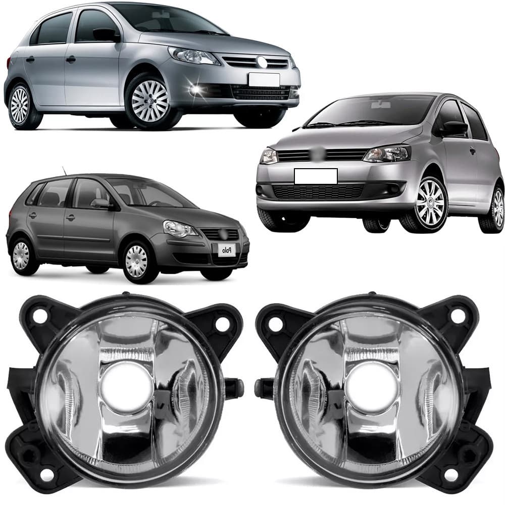 PAR/UNID Farol Milha Gol G5 Voyage Saveiro Fox Golf Polo 2008 2009 2010 2011 2012