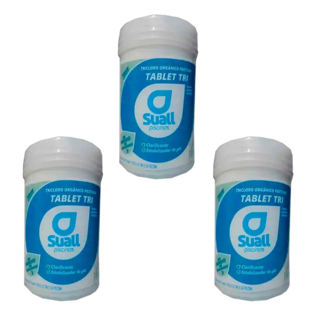 Pastilha Suall 15 Unidades 200g Para Piscina Limpeza