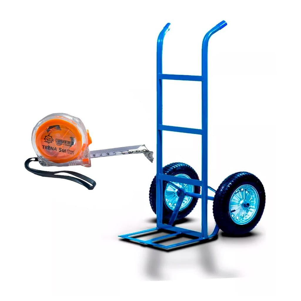 Carrinho De Mão Para Cargas 150kg Multiuso Ldi + Trena