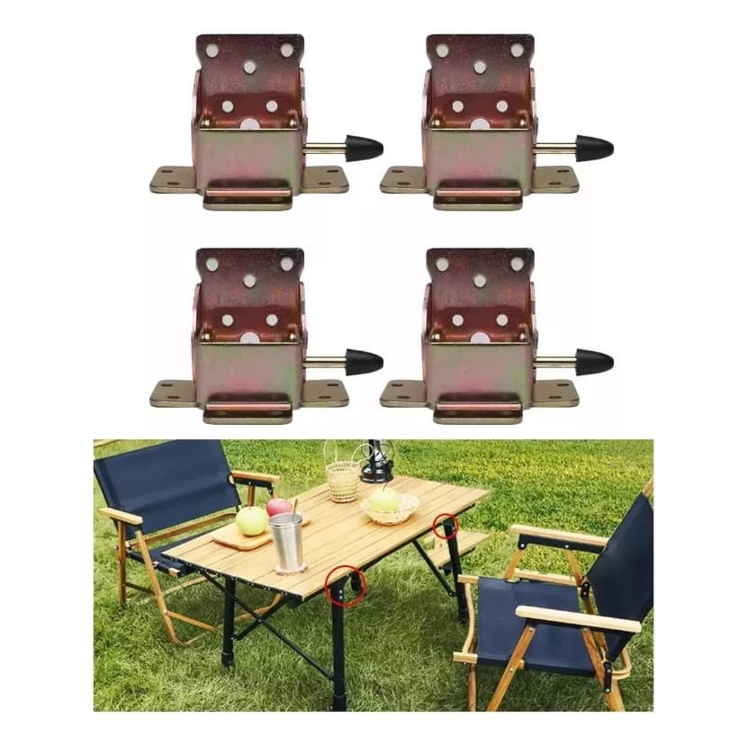 Suportes De Perna Dobráveis Dobradiças Pe De Cama 4 Pcs