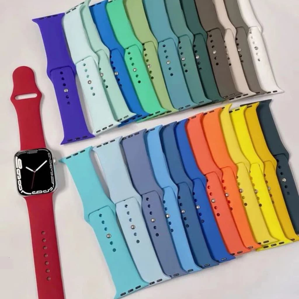 Pulseira Silicone para Smartwatch Apple Watch42mm 44mm 45mm 49mm