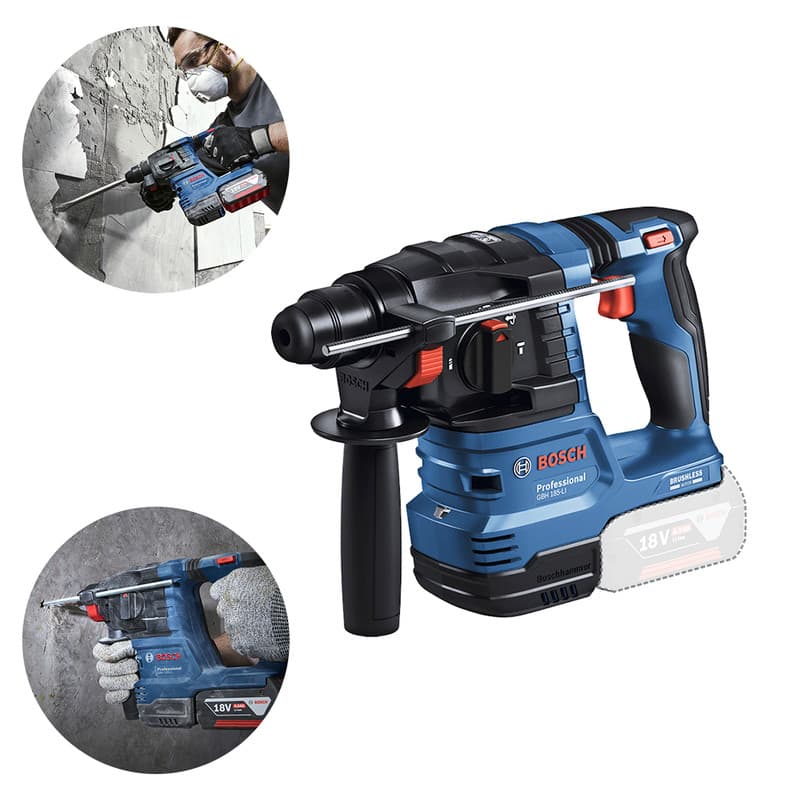 Martelete Perfurador Bosch GBH 185-LI 18V Brushless SDS Plus Profissional