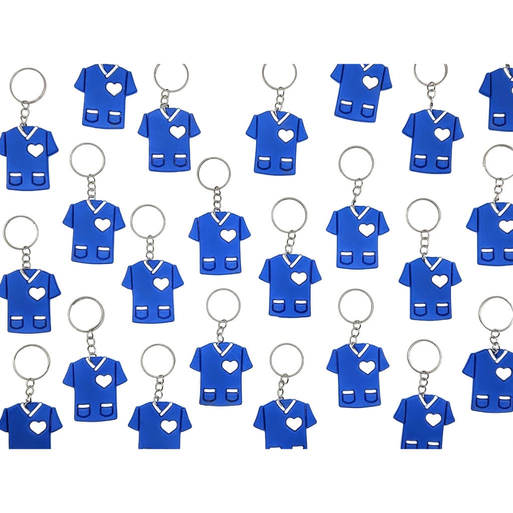 Chaveirinho Lembrancinnha Hospital 10un Jaleco Azul Top Novo