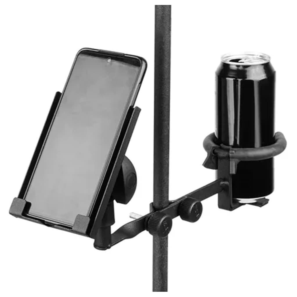 Suporte Clamp Porta Celular Copo Lata p/ Pedestal Microfone