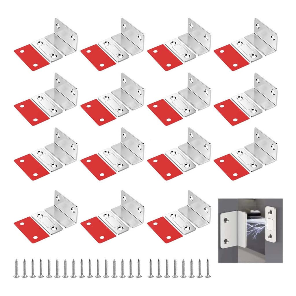 Kit 15 Ímã De Neodímio Para Porta Deslizante De Gabinete Com Fecho Magnético