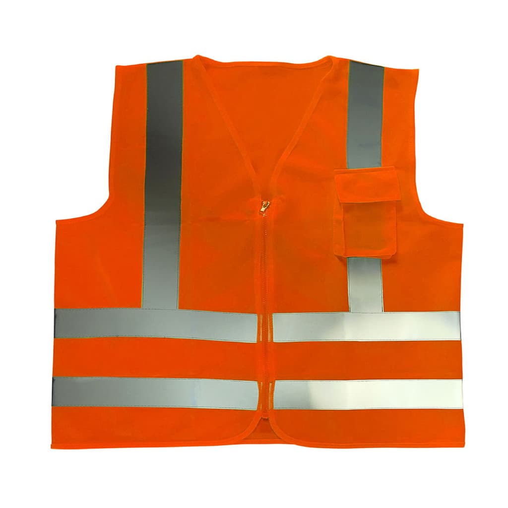 Colete Volk 1 Bolso Com Refletivo e Fechamento em Ziper