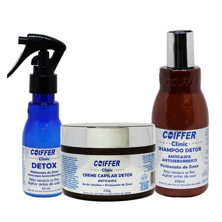 Kit Detox Anticaspa Coiffer (3 Unidades).