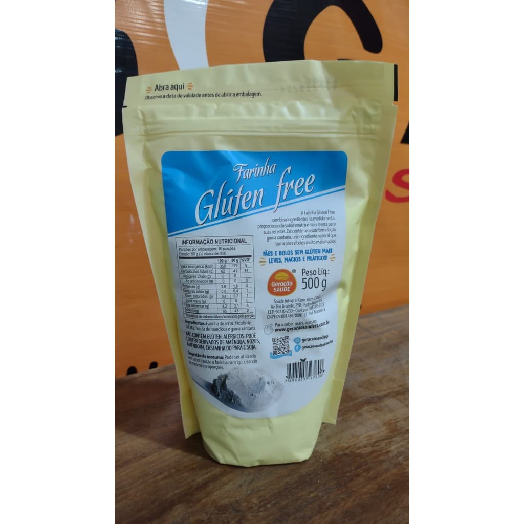 Farinha Sem Glúten 500g Geração Saúde – Ideal para Receitas, Glúten Free, Natural, Sem Glúten