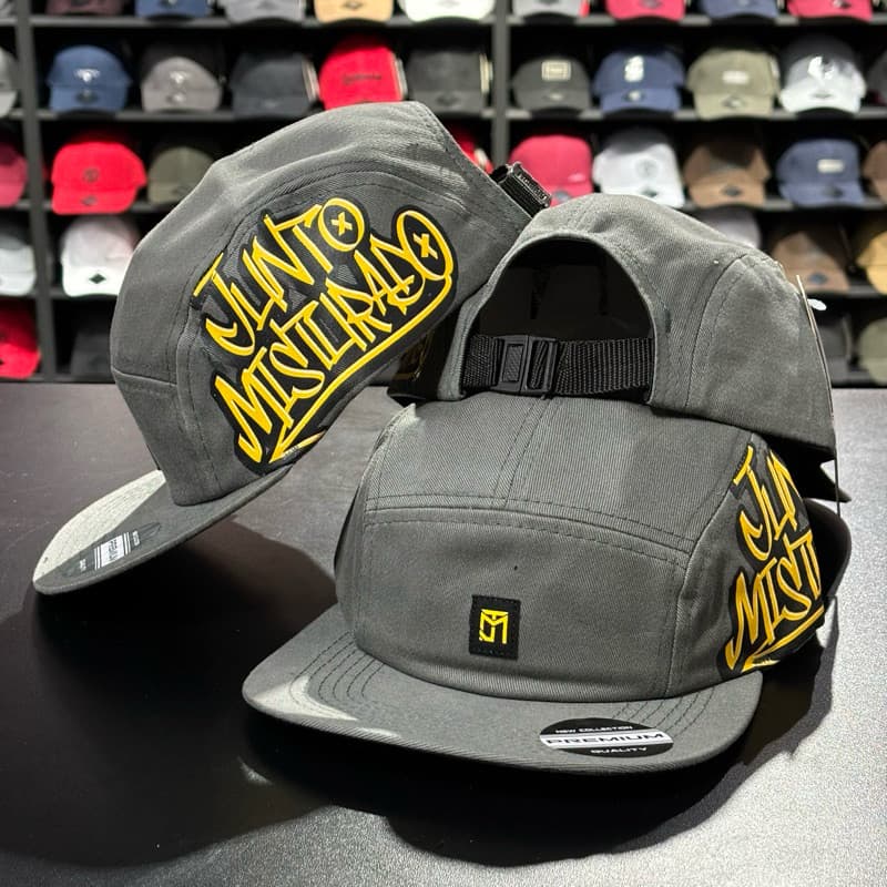 Boné 5 Five Panel Original Junto e Misturado Com Regulagem Strapback Five Panel Skatista Skate