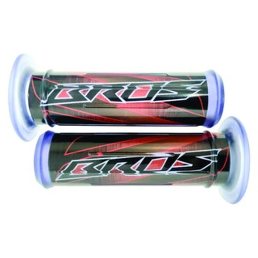 Manopla Punho Luva Para Moto Esportiva Custom Nxr Bros Vermelha Gel Gráfica.