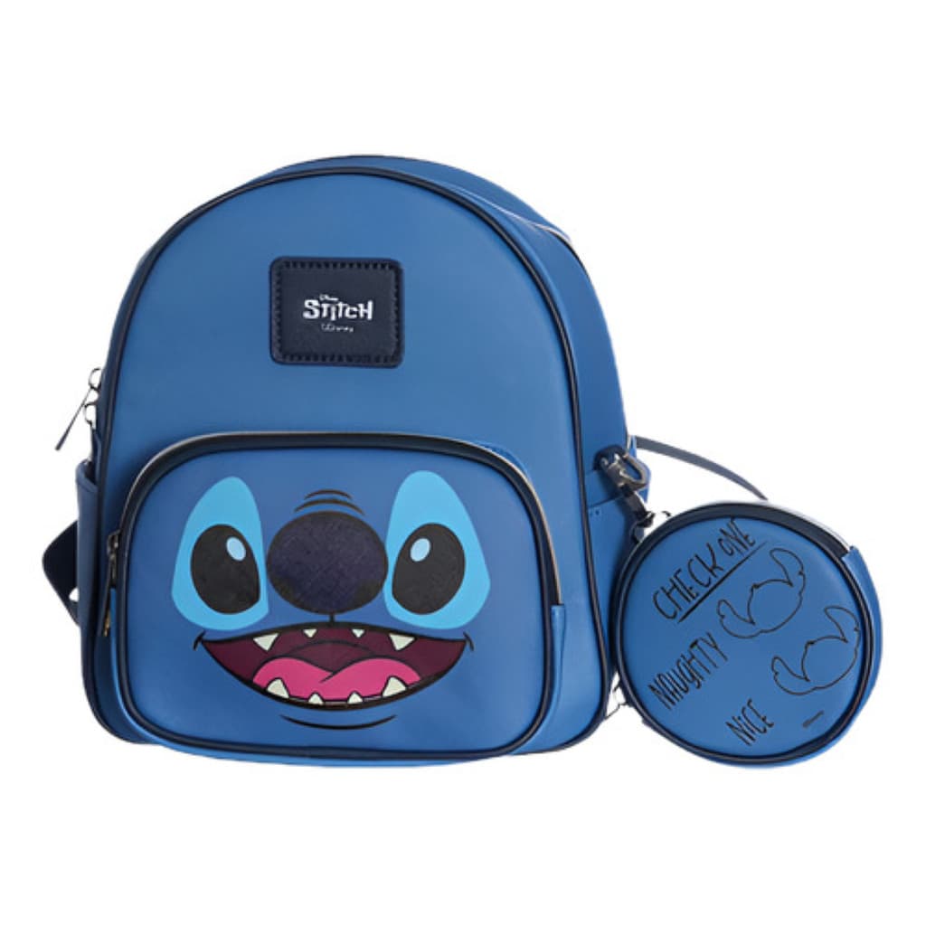 Mini Mochila Stitch Com Bolsinha Disney- Zona Criativa