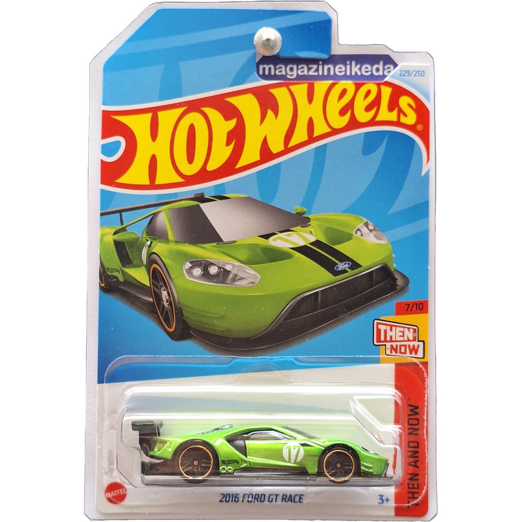 Carro Hot Wheels 2016 FORD GT RACE HTC71 Verde THEN AND NOW