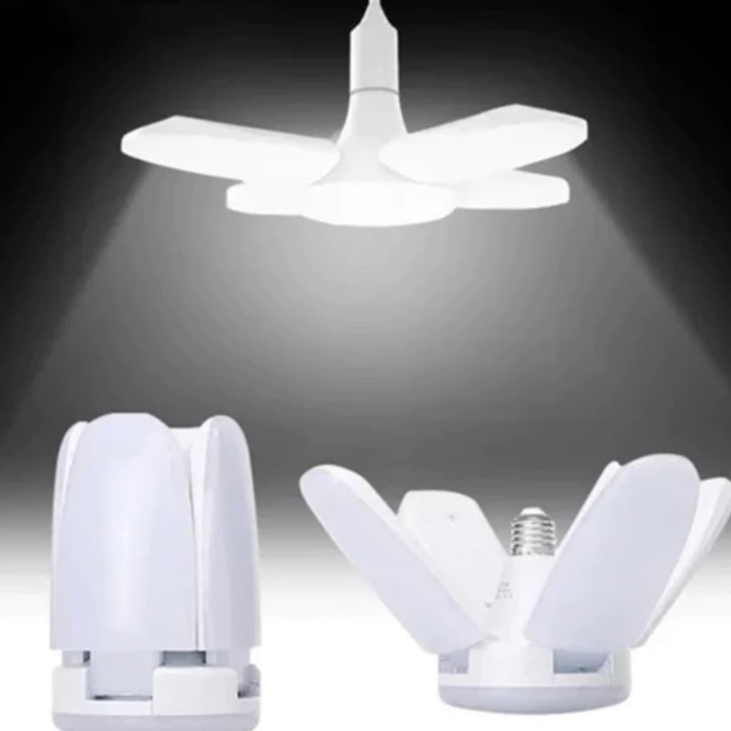 Lâmpada Led 80w Pétalas Girassol Dobrável 6500k Ajustável Super Branco Multifuncional
