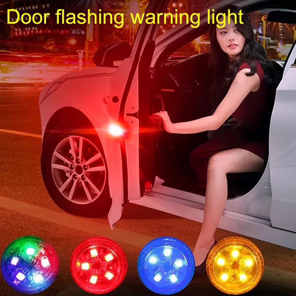 Porta Do Carro Alarme Aberto À Prova Dwaterproof Água Luz Estroboscópica Sem Fio De Segurança Para Sedan Mini Van Esport