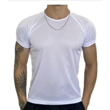 Camisa Masculina Academia  Dry-Fit - Logo Refletivo - Casual - Esportivo