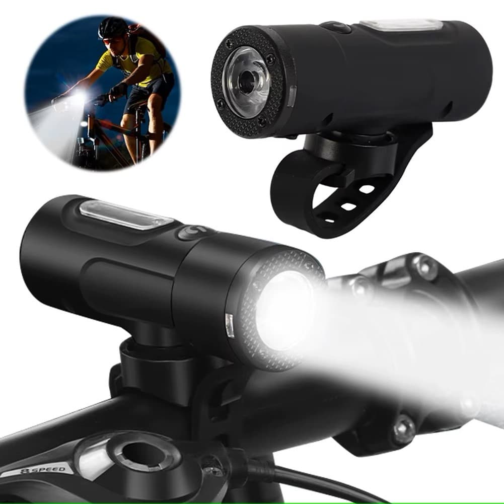 Lanterna Farol Bike Led Xpg Luz Forte Recarregável Usb IPX4 sensor de luminosidade