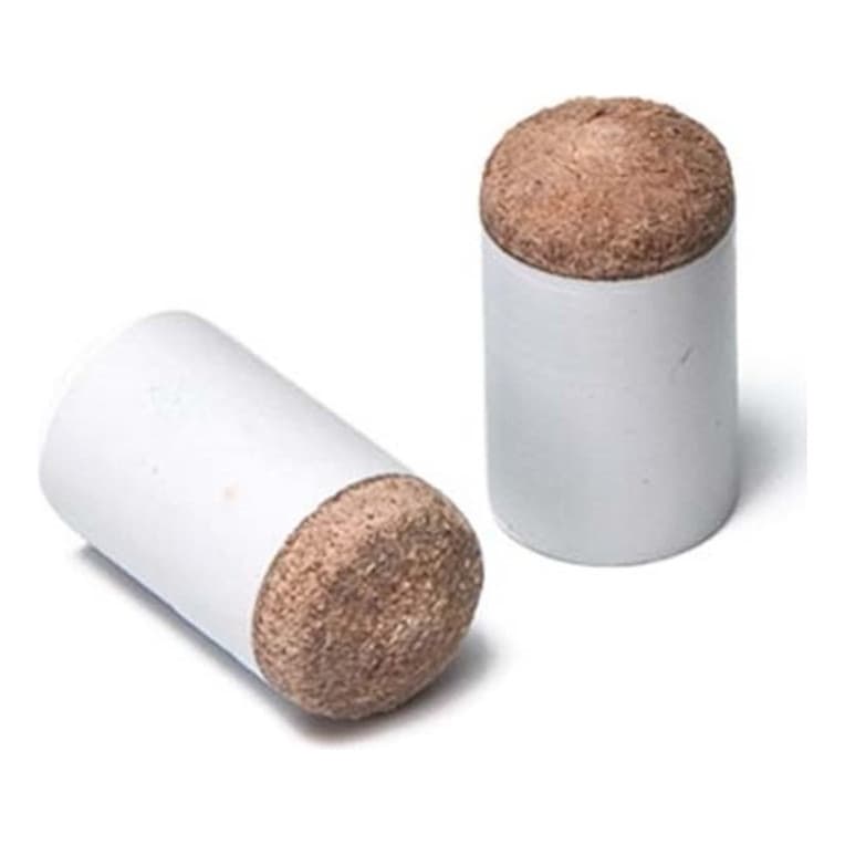 02 Ponteiras para Sinuca Bilhar Snooker Ponta Sola Couro Taco
