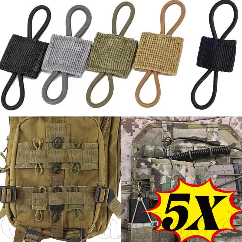 5 Unidades De Fivela De Nylon De Alta Resistência | Prendedor Elástico Compatível Com MOLLE Para Acessórios De Mochila-P