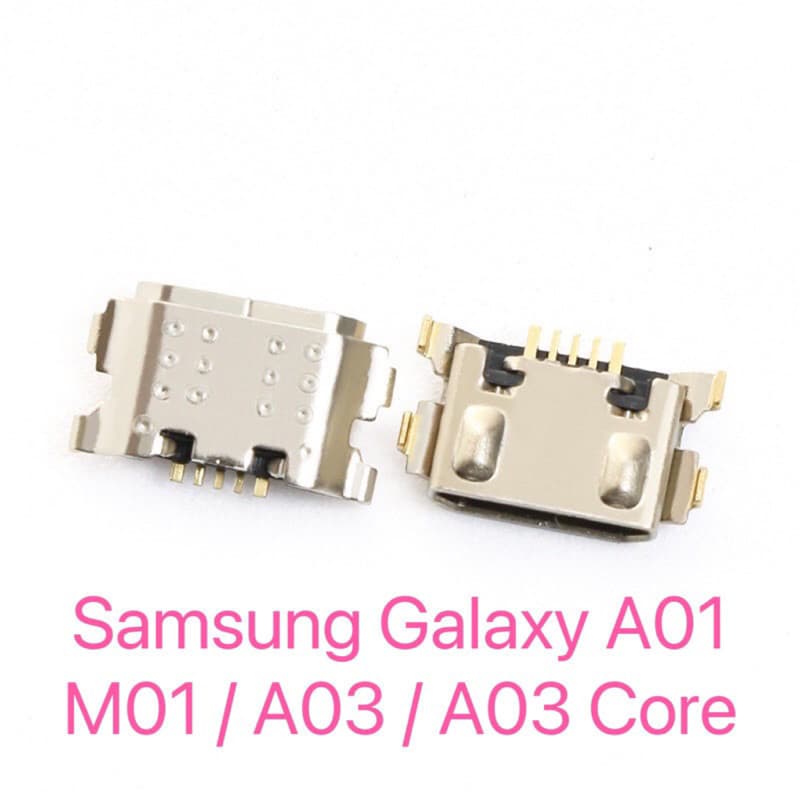 5-50 Pçs Doca Micro Plug Carregador De Carregamento USB Pino Porta Conector Para Samsung Galaxy A01 M01 A03/A03 Núcleo
