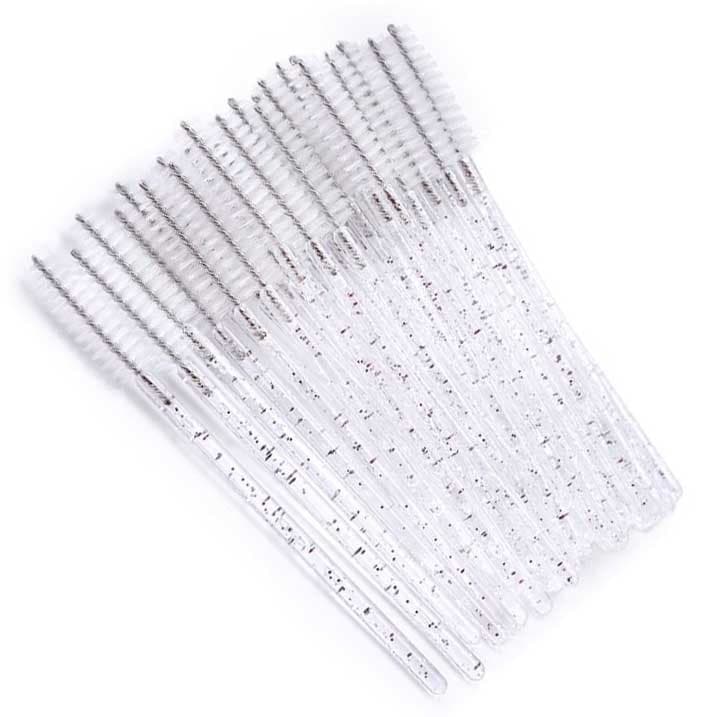 Escovinha Descartável p/ Cílios Glitter Clear-100 Unidades