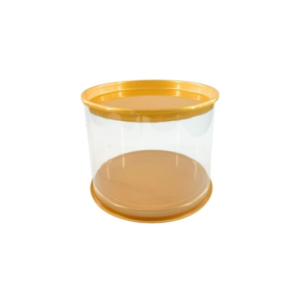 Caixa 12 Tubo Lata Pet 11 x 8 CM Tampa Ouro Lembrancinha
