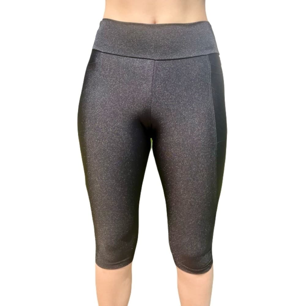 Calça Feminina Corsário Cós Duplo Bolsos Frontais Tecido Trilobal Calça Fitness Academia