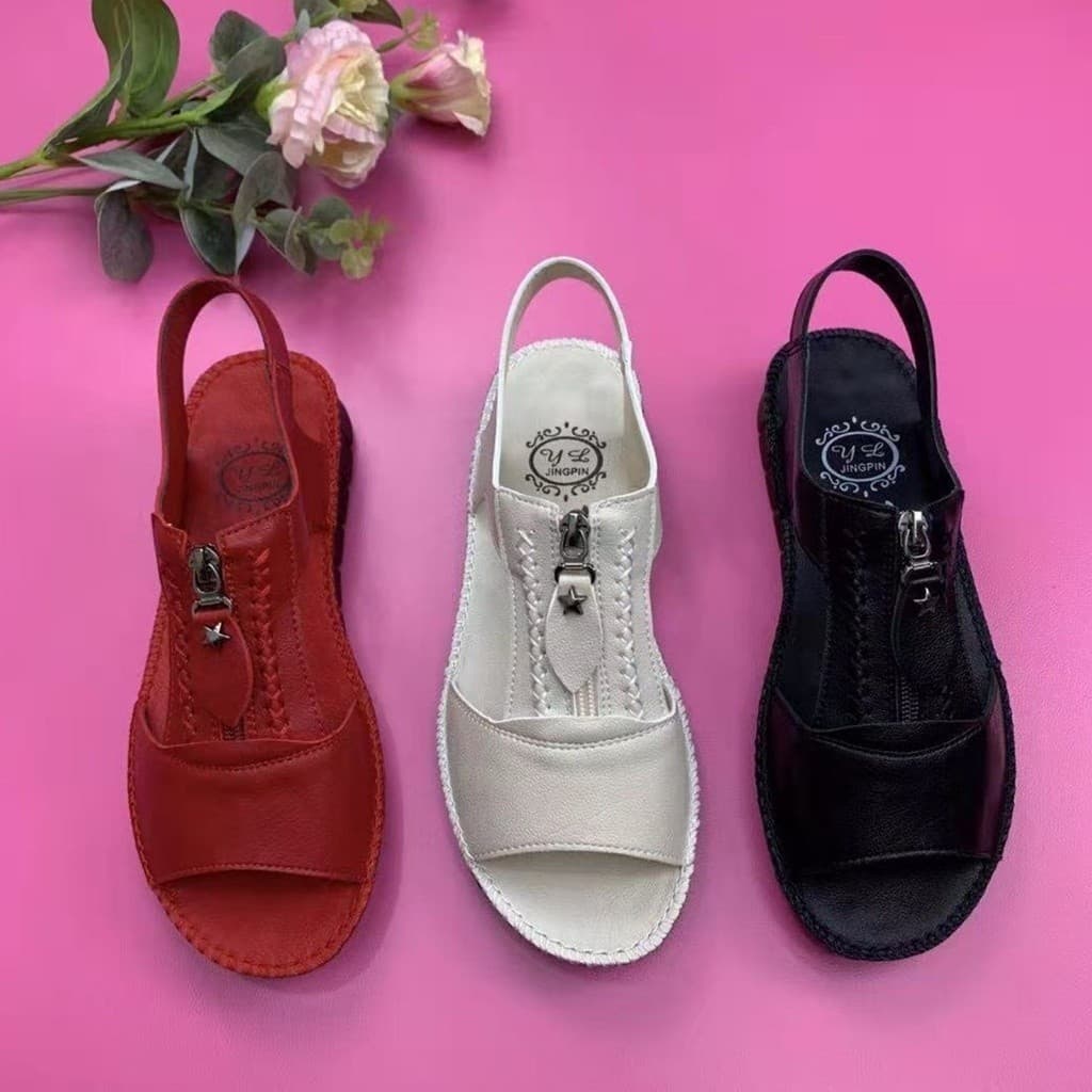 Sandálias Ortopédicas Plus Pu Couro Confortável Proteção Para As Mulheres Verão Sandália Design Sem Deslizamento Z0LB