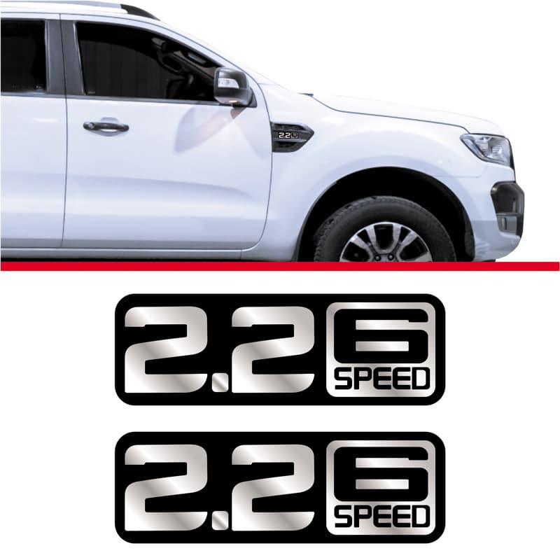 Par Adesivo Ford Ranger 2.2 Six Speed 2017 Rgar01