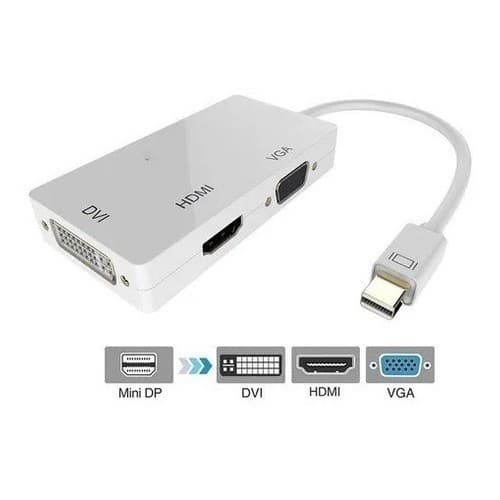 Mini Displayport 3 Em 1  Para Hdmi/ Vga/ Dvi Pronta Entrega