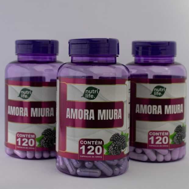 3 UN Amora Miura 120 Cápsulas-Natulife-500MG- PRONTA ENTREGA!! ORIGINAL